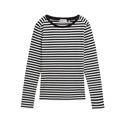 1043085 TOM TAILOR Denim Damska koszulka z długim rękawem, 32575 Black White Stripe, S 1043085 TOM TAILOR Denim Damska koszulka z długim rękawem, 32575 Black White Stripe, S