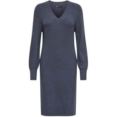 15312844-4808402 ONLY Onlkatia Ls dekolt w serek sukienka damska KNT, niebieski (Ombre Blue), XS 15312844-4808402 ONLY Onlkatia Ls dekolt w serek sukienka damska KNT, niebieski (Ombre Blue), XS
