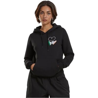 MT2487-00007-0042 Mister Tee Women's Ladies Kicks Love EMB Hoody Black L Hooded Bluza, L, czarny, L MT2487-00007-0042 Mister Tee Women's Ladies Kicks Love EMB Hoody Black L Hooded Bluza, L, czarny, L