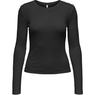 15330371-4891946 Onlcheckie Life L/S Top Box JRS, czarny, M 15330371-4891946 Onlcheckie Life L/S Top Box JRS, czarny, M