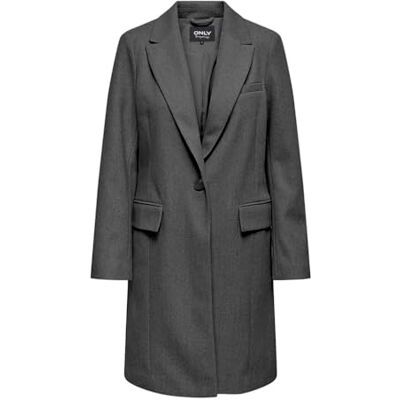 15292832 ONLY Onlnancy Life Coat Cc OTW płaszcz damski, Night Sky/Szczegóły: Melange, L 15292832 ONLY Onlnancy Life Coat Cc OTW płaszcz damski, Night Sky/Szczegóły: Melange, L