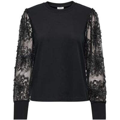 15220558-4890775 Jdy Fairview Life L/S Sweat JRS Noos, czarny, M 15220558-4890775 Jdy Fairview Life L/S Sweat JRS Noos, czarny, M