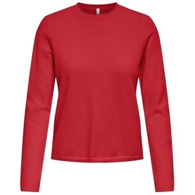 15368961-4993978 ONLY Onlloyal LS Oneck-sweter Knt Nca, czerwono-mars czerwony, XXL damski, Czerwony – Mars Red, XXL 15368961-4993978 ONLY Onlloyal LS Oneck-sweter Knt Nca, czerwono-mars czerwony, XXL damski, Czerwony – Mars Red, XXL