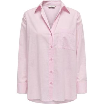 15335255-4619352 Onlsalina L/S Shirt WVN, różowy (pink lady), XXL 15335255-4619352 Onlsalina L/S Shirt WVN, różowy (pink lady), XXL