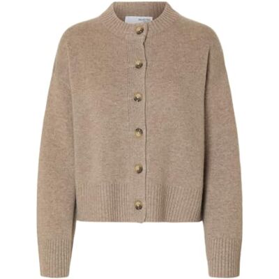 16098144-4783823 SELECTED FEMME Slfcille Ls Knit O-Neck kardigan Noos, Irish Cream, L 16098144-4783823 SELECTED FEMME Slfcille Ls Knit O-Neck kardigan Noos, Irish Cream, L