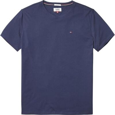 DM0DM04411 Tommy Jeans Tjm Xslim Jersey Tee Koszulka Mężczyźni, niebieski (Black Iris), XXS DM0DM04411 Tommy Jeans Tjm Xslim Jersey Tee Koszulka Mężczyźni, niebieski (Black Iris), XXS