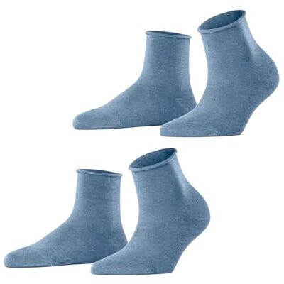 19204 ESPRIT Kobiety Skarpety Basic Pure Multipack W Sso bawełna jednokolorowe 2 Pak, Niebieski Jeans 6458, 35-38 19204 ESPRIT Kobiety Skarpety Basic Pure Multipack W Sso bawełna jednokolorowe 2 Pak, Niebieski Jeans 6458, 35-38
