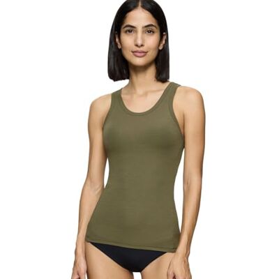10221176 Triumph Damska koszulka Beauty Layers Top Nsl, zielony (Sage Green), S 10221176 Triumph Damska koszulka Beauty Layers Top Nsl, zielony (Sage Green), S