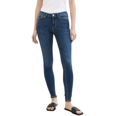 1040736 TOM TAILOR Denim Damskie dżinsy NELA Extra Skinny, 10119 Used Mid Stone Blue Denim, (L) W / 32L 1040736 TOM TAILOR Denim Damskie dżinsy NELA Extra Skinny, 10119 Used Mid Stone Blue Denim, (L) W / 32L