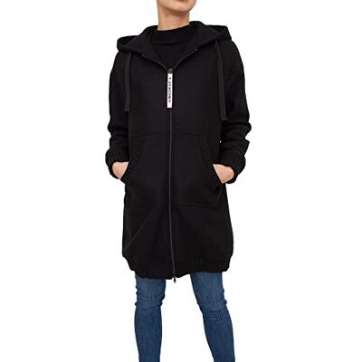 W K 531 80 T 008A Love Moschino Damski płaszcz lined w Virgin Wool Coat, czarny, M W K 531 80 T 008A Love Moschino Damski płaszcz lined w Virgin Wool Coat, czarny, M