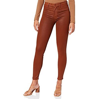 JSWZV500CM 7 For All Mankind Damskie spodnie damskie Hw Skinny Coated Slim Illusion Cinnamon, brązowy, 25W / 30L JSWZV500CM 7 For All Mankind Damskie spodnie damskie Hw Skinny Coated Slim Illusion Cinnamon, brązowy, 25W / 30L