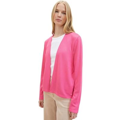 1041290 TOM TAILOR Damski Basic T-Shirt Cardigan, 15799 – Carmine Pink, 3XL 1041290 TOM TAILOR Damski Basic T-Shirt Cardigan, 15799 – Carmine Pink, 3XL