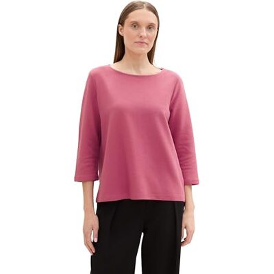 1043102 TOM TAILOR T-shirt damski, 16348 różowy aksamit, XS 1043102 TOM TAILOR T-shirt damski, 16348 różowy aksamit, XS