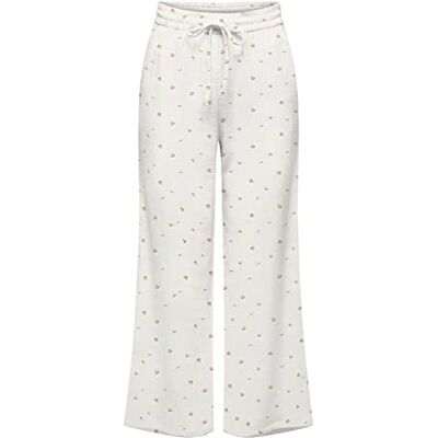 15271020 JdY Jdytheis Wide Slit Pant WVN Noos spodnie materiałowe, Cloud Dancer/Aop:Cherry, XS 15271020 JdY Jdytheis Wide Slit Pant WVN Noos spodnie materiałowe, Cloud Dancer/Aop:Cherry, XS