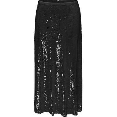 15332682 ONLCARIN Sequins A-Shape Skirt WVN, czarny, M 15332682 ONLCARIN Sequins A-Shape Skirt WVN, czarny, M