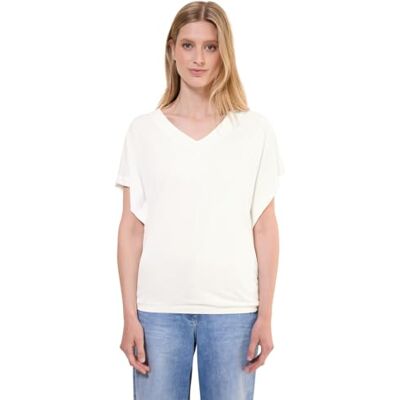 3226159 Cecil T-shirt damski, Vanilla White, XL 3226159 Cecil T-shirt damski, Vanilla White, XL