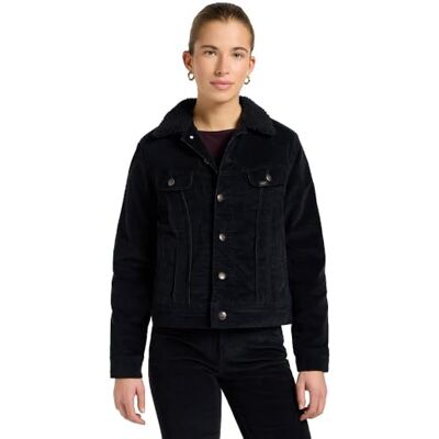 LQ33 Lee Damska kurtka Sherpa Rider JKT Denim, Unionall Black, XS LQ33 Lee Damska kurtka Sherpa Rider JKT Denim, Unionall Black, XS