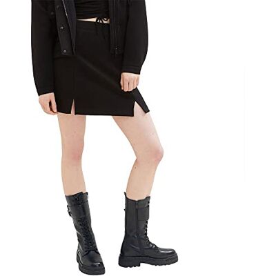 1035478 TOM TAILOR Denim Damski Mini spódnica , 14482 Deep Black, M 1035478 TOM TAILOR Denim Damski Mini spódnica , 14482 Deep Black, M