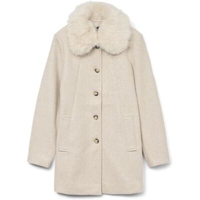 10331559-4787127 VERO MODA Vmautumn Cozy Jacket Ga Boo, owsianka, S 10331559-4787127 VERO MODA Vmautumn Cozy Jacket Ga Boo, owsianka, S