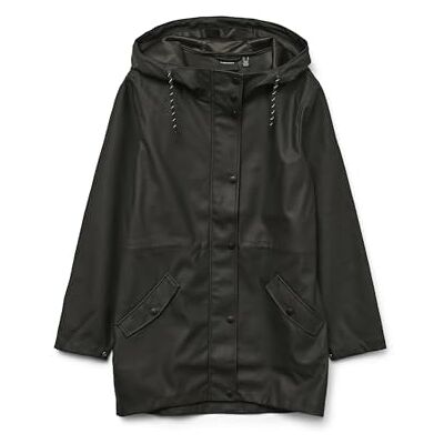 10257217 VERO MODA Kurtka damska z drobną powłoką, czarny, XS wąska talia 10257217 VERO MODA Kurtka damska z drobną powłoką, czarny, XS wąska talia