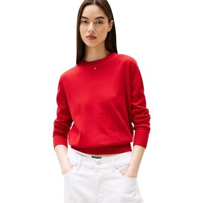 DW0DW20159XLE6XL Tommy Jeans Damski sweter TJW Essential Crew EXT DW0DW20159 Sweter, czerwony (szafirowy czerwony), 6XL, Czerwony (szafirowy czerwony), 6XL duze rozmiary DW0DW20159XLE6XL Tommy Jeans Damski sweter TJW Essential Crew EXT DW0DW20159 Sweter, czerwony (szafirowy czerwony), 6XL, Czerwony (szafirowy czerwony), 6XL duze rozmiary