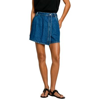 PL801187ID300028 Pepe Jeans Damskie szorty REGULAR SKORT HW, niebieskie (Denim ID3), 28, Niebieski (Denim Id3), 28W PL801187ID300028 Pepe Jeans Damskie szorty REGULAR SKORT HW, niebieskie (Denim ID3), 28, Niebieski (Denim Id3), 28W
