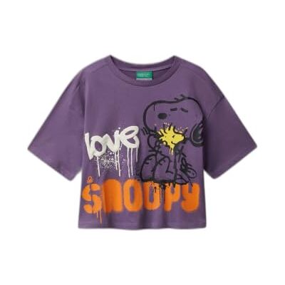 3X1SC10PT United Colors of Benetton t-shert, Fioletowy, 130 3X1SC10PT United Colors of Benetton t-shert, Fioletowy, 130