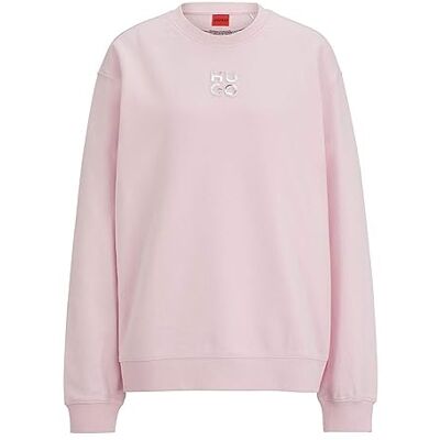 50500459 HUGO Bluza damska Classic Crew, Light/Pastel Pink689, M 50500459 HUGO Bluza damska Classic Crew, Light/Pastel Pink689, M