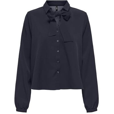 15357471-4871797 Onlnova Life Vis L/S Tyla Bow Top, Night Sky, XS 15357471-4871797 Onlnova Life Vis L/S Tyla Bow Top, Night Sky, XS