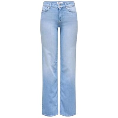 15365460-4921487 ONLY Onlblush Mid Straight DNM Rea828 Noos damskie, jasnoniebieski (light blue denim), XL / 32L 15365460-4921487 ONLY Onlblush Mid Straight DNM Rea828 Noos damskie, jasnoniebieski (light blue denim), XL / 32L