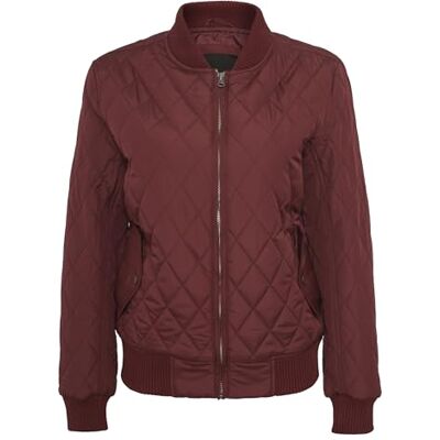 TB806-606 Urban Classics Damska kurtka damska Diamond Quilt Nylon Jacket z kieszeniami z poliestru, dost?pna w 7 ró?nych kolorach, rozmiar XS do 5XL, burgundowy, XS TB806-606 Urban Classics Damska kurtka damska Diamond Quilt Nylon Jacket z kieszeniami z poliestru, dost?pna w 7 ró?nych kolorach, rozmiar XS do 5XL, burgundowy, XS