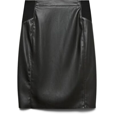 10218187-Black VERO MODA Spódnica Kobiety Vmbuttersia Hw Coated Skirt Noos 10218187-Black VERO MODA Spódnica Kobiety Vmbuttersia Hw Coated Skirt Noos