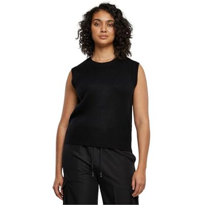 TB6078 Urban Classics Damska bluza damska Knit Slipover Black 3XL, czarny, 3XL TB6078 Urban Classics Damska bluza damska Knit Slipover Black 3XL, czarny, 3XL