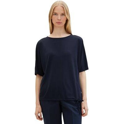 1040595 TOM TAILOR Damski Basic T-shirt z okrągłym dekoltem, 10668 Sky Captain Blue, XS 1040595 TOM TAILOR Damski Basic T-shirt z okrągłym dekoltem, 10668 Sky Captain Blue, XS