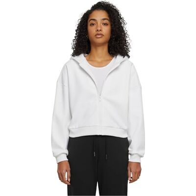 TB6864-00220-0039 Urban Classics Damska bluza z kapturem Cozy Short Zip Hoody, bia?y, 4XL TB6864-00220-0039 Urban Classics Damska bluza z kapturem Cozy Short Zip Hoody, bia?y, 4XL
