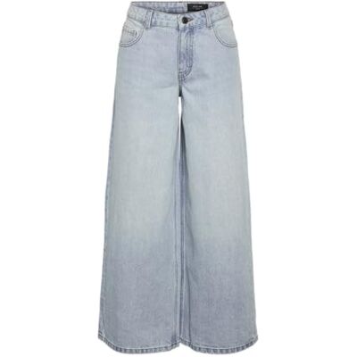 27034352-4762641 NOISY MAY Nmkettie Nw Wide Leg Jeans Vi562Lb Noos, jasnoniebieski (light blue denim), 28W / 32L 27034352-4762641 NOISY MAY Nmkettie Nw Wide Leg Jeans Vi562Lb Noos, jasnoniebieski (light blue denim), 28W / 32L