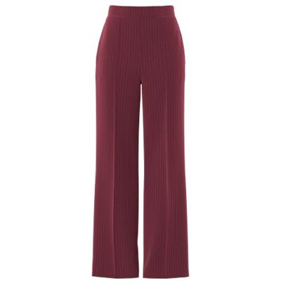 17130407-4802625 PIECES Pcbozzy Hw Wide Striped Pants Noos Bc, Port Tawny, XL 17130407-4802625 PIECES Pcbozzy Hw Wide Striped Pants Noos Bc, Port Tawny, XL