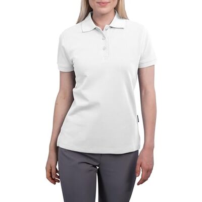 401.35-02-white HRM Damska koszulka polo Heavy W, biały, 5XL 401.35-02-white HRM Damska koszulka polo Heavy W, biały, 5XL