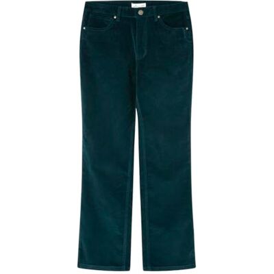 6838049 SPRINGFIELD Damskie spodnie jeansowe Kick Flare sztruksowe, Zielona, XL 6838049 SPRINGFIELD Damskie spodnie jeansowe Kick Flare sztruksowe, Zielona, XL