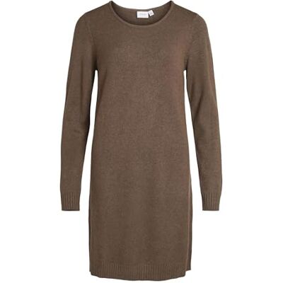 14042768 Vila Damska sukienka Viril L/S Knit Noos Dress, Crocodile, XS EU, Krokodyl/szczegóły: ciemny melanż, XS 14042768 Vila Damska sukienka Viril L/S Knit Noos Dress, Crocodile, XS EU, Krokodyl/szczegóły: ciemny melanż, XS