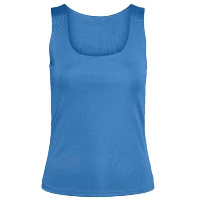 10305800-4443312 VERO MODA Vmmillion Sl Square Top 2-Way JRS Noos, Ibiza Blue, S 10305800-4443312 VERO MODA Vmmillion Sl Square Top 2-Way JRS Noos, Ibiza Blue, S