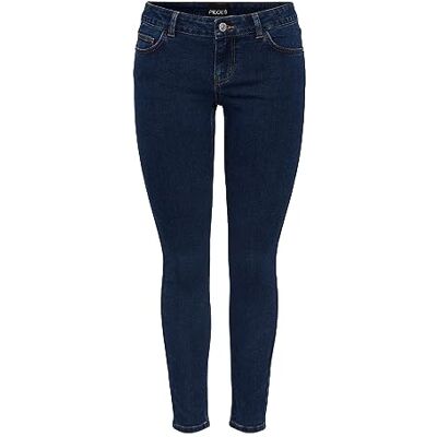 17144585 PIECES Pcpeggy Lw Skinny ANK Db Jeans Noos Cp dżinsy damskie, niebieski (Dark Blue Denim), (M) W / 32L 17144585 PIECES Pcpeggy Lw Skinny ANK Db Jeans Noos Cp dżinsy damskie, niebieski (Dark Blue Denim), (M) W / 32L
