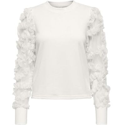 15220558_WhiteAlyssum JACQUELINE de YONG JDYFAIRVIEW bluza damska, White Alyssum, XXL 15220558_WhiteAlyssum JACQUELINE de YONG JDYFAIRVIEW bluza damska, White Alyssum, XXL