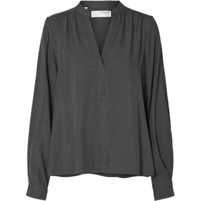 16094310-4515658 Selected Femme Damski top Slfmaddi Ls V-Neck Noos Top, Volcanic Ash, 42 EU 16094310-4515658 Selected Femme Damski top Slfmaddi Ls V-Neck Noos Top, Volcanic Ash, 42 EU