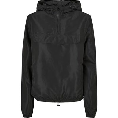 TB4775 Urban Classics Damska kurtka z materia?u pochodz?cego z recyklingu, Windbreaker dla kobiet, Ladies Recycled Basic Pull Over Jacket, dost?pna w 2 kolorach, rozmiary XS 5XL, czarny, S TB4775 Urban Classics Damska kurtka z materia?u pochodz?cego z recyklingu, Windbreaker dla kobiet, Ladies Recycled Basic Pull Over Jacket, dost?pna w 2 kolorach, rozmiary XS 5XL, czarny, S