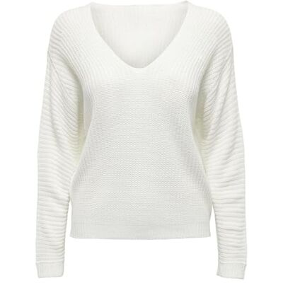 15287436-4229960 JACQUELINE de YONG Jdyjusty Maya L/S Revs. Sweter KNT, Cloud Dancer, L 15287436-4229960 JACQUELINE de YONG Jdyjusty Maya L/S Revs. Sweter KNT, Cloud Dancer, L