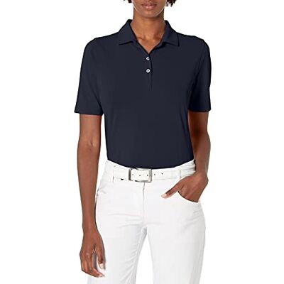 LCK00127 Cutter & Buck Damska koszulka polo z krótkim rękawem Virtue Eco Pique z recyklingu, granatowy, S LCK00127 Cutter & Buck Damska koszulka polo z krótkim rękawem Virtue Eco Pique z recyklingu, granatowy, S