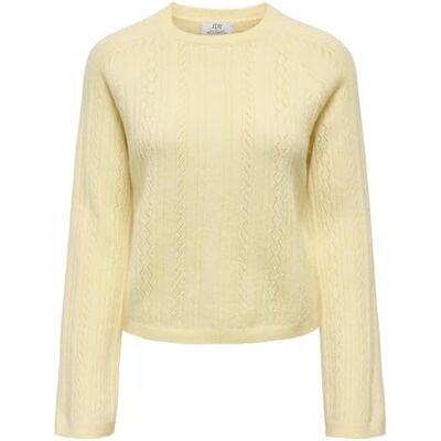 15363299-4989010 Jdy april Life L/S okrągły dekolt sweter KNT, Pastel Yellow, L 15363299-4989010 Jdy april Life L/S okrągły dekolt sweter KNT, Pastel Yellow, L