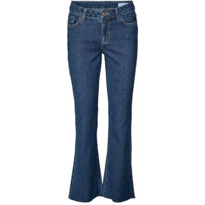 10323386 VERO MODA VMSHEILA MR Kick Flare dżinsy VI3474, niebieski (medium blue denim), 27W / 32L 10323386 VERO MODA VMSHEILA MR Kick Flare dżinsy VI3474, niebieski (medium blue denim), 27W / 32L