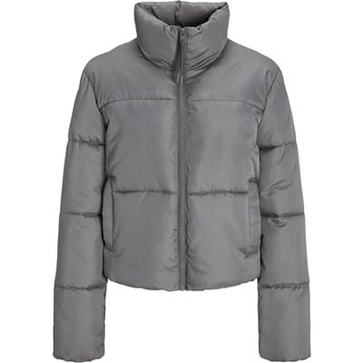 12258068 JACK & JONES Jxsolvej OTW pikowana kurtka, szara, XL damska, Szary, XL 12258068 JACK & JONES Jxsolvej OTW pikowana kurtka, szara, XL damska, Szary, XL